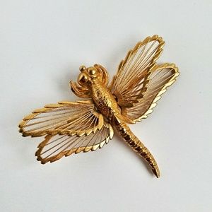 Vintage Monet Dragonfly Brooch ▪ Pin